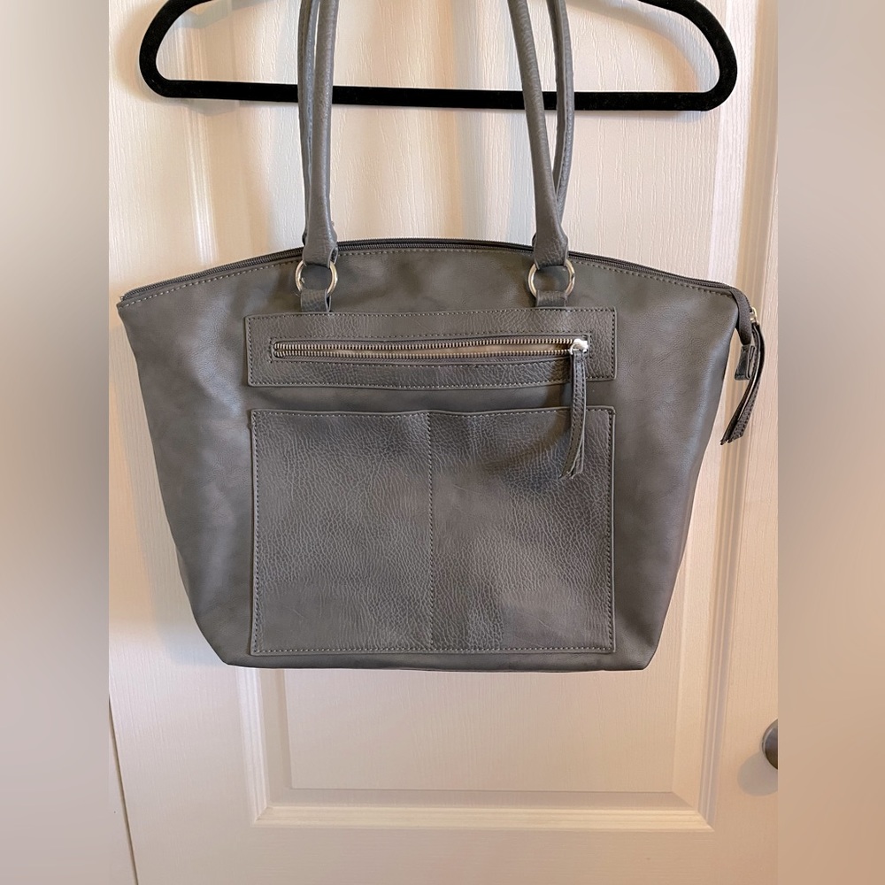 New grey insulated tote